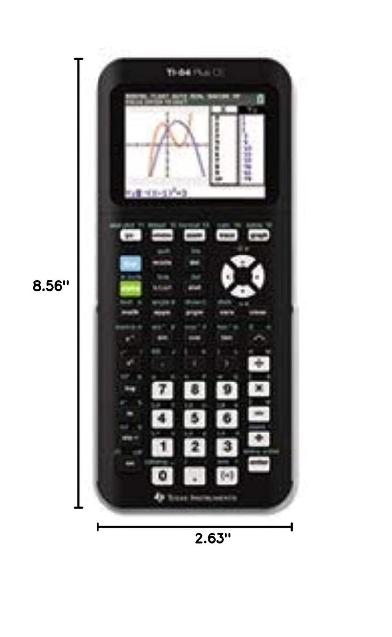 TEXAS INSTRUMENTS آلة حاسبة رسومية ملونة ti-84 Plus Ce، سوداء - Image 2